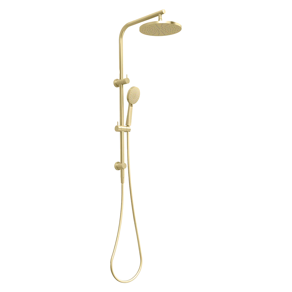 Phoenix Vivid Slimline Twin Shower Brushed Gold