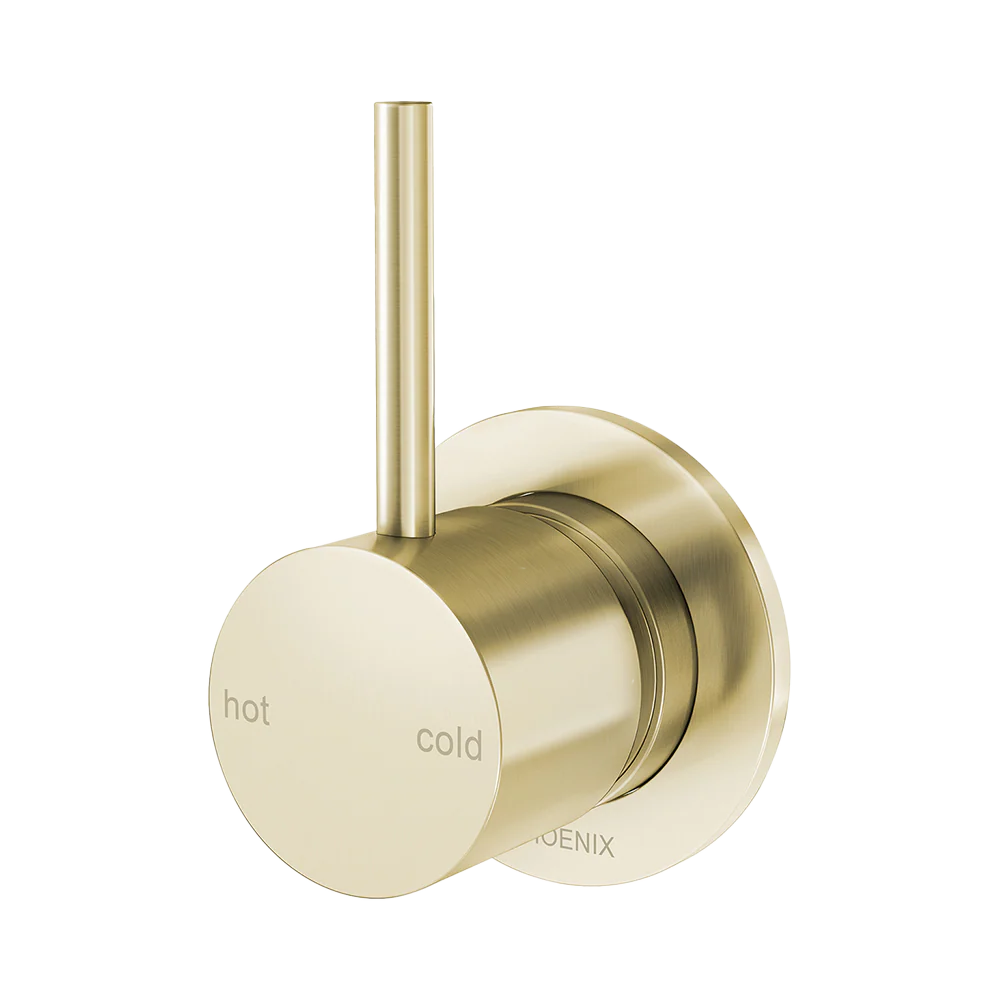 Phoenix Vivid Slimline Up Shower / Wall Mixer Brushed Gold