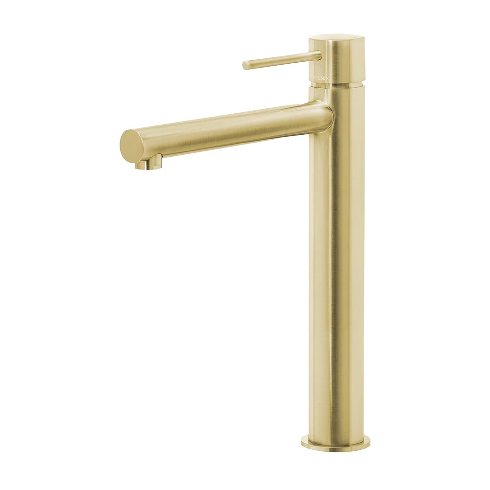 Phoenix Vivid Slimline Vessel Mixer Brushed Gold Lead Free