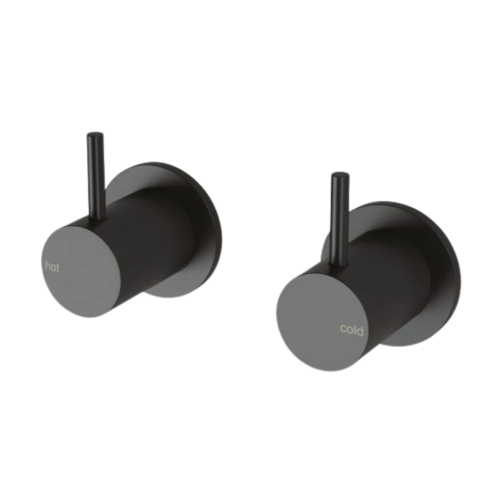 Phoenix Vivid Slimline Wall Top Assemblies 15mm Extended Spindles Matte Black - Image 3