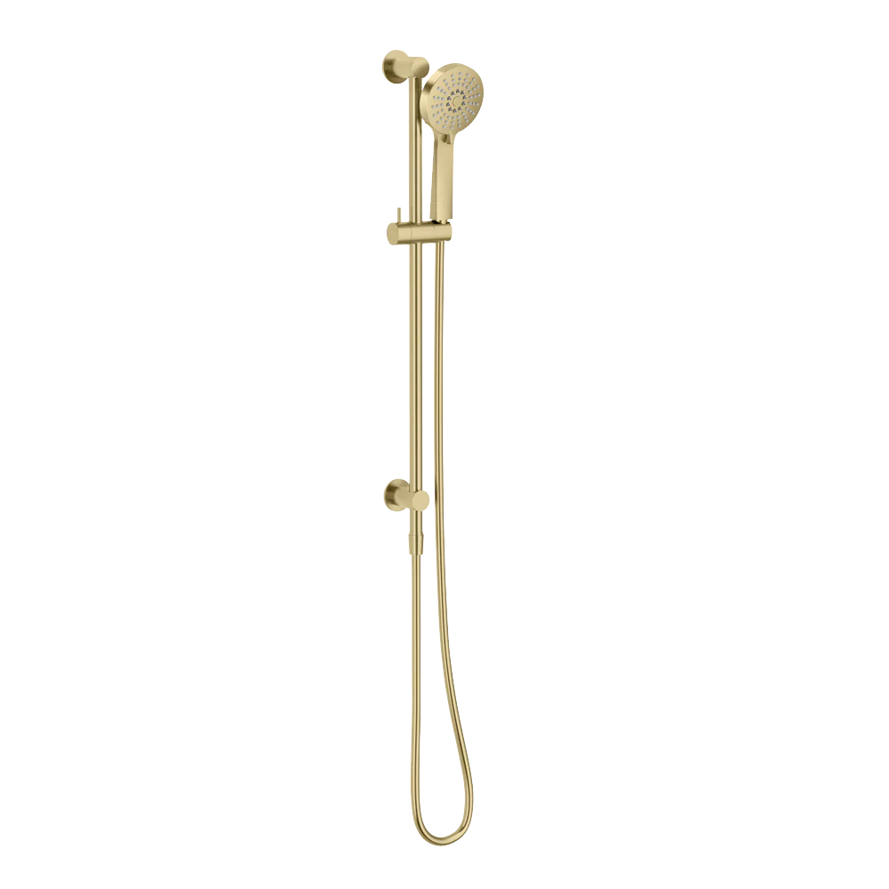 Phoenix Vivid Slimline Water Through Rail Shower Brushed Gold