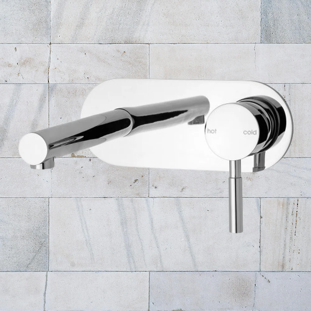 Phoenix Vivid Wall Basin Mixer Set 200mm Chrome - Image 2