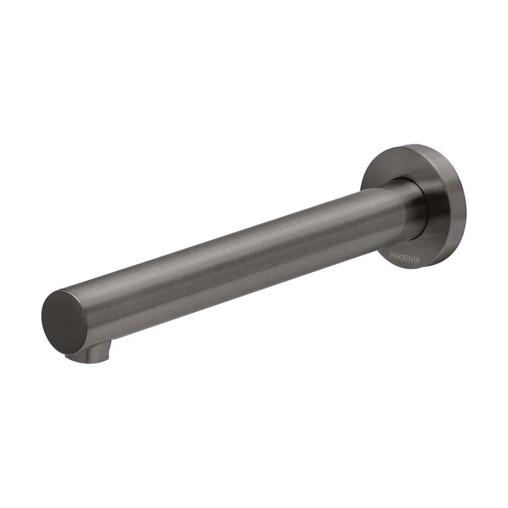 Phoenix Vivid Wall Bath Outlet 200mm Brushed Carbon