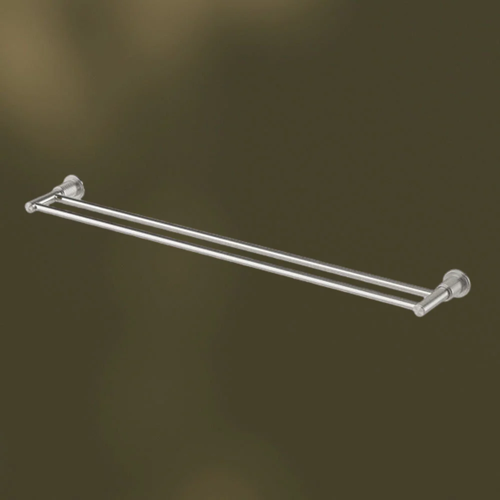 Phoenix Wiltern Double Towel Rail 800mm Brushed Nickel - Image 2