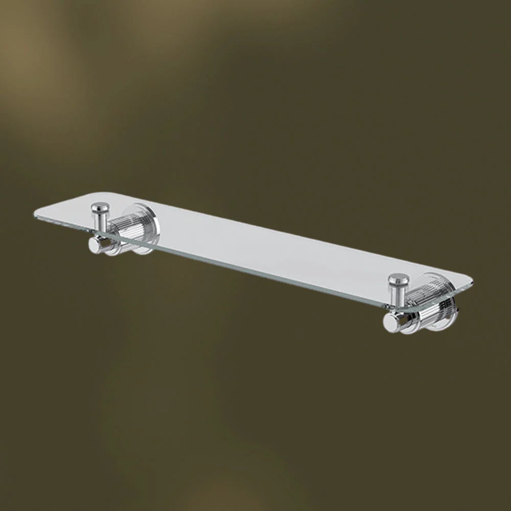 Phoenix Wiltern Glass Shelf 450mm Chrome - Image 2