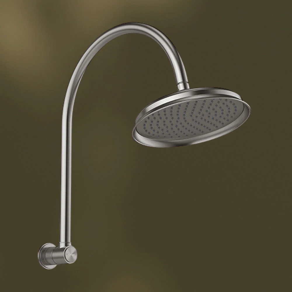 Phoenix Wiltern High-Rise Shower Arm and Rose Brushed Carbon - Image 2