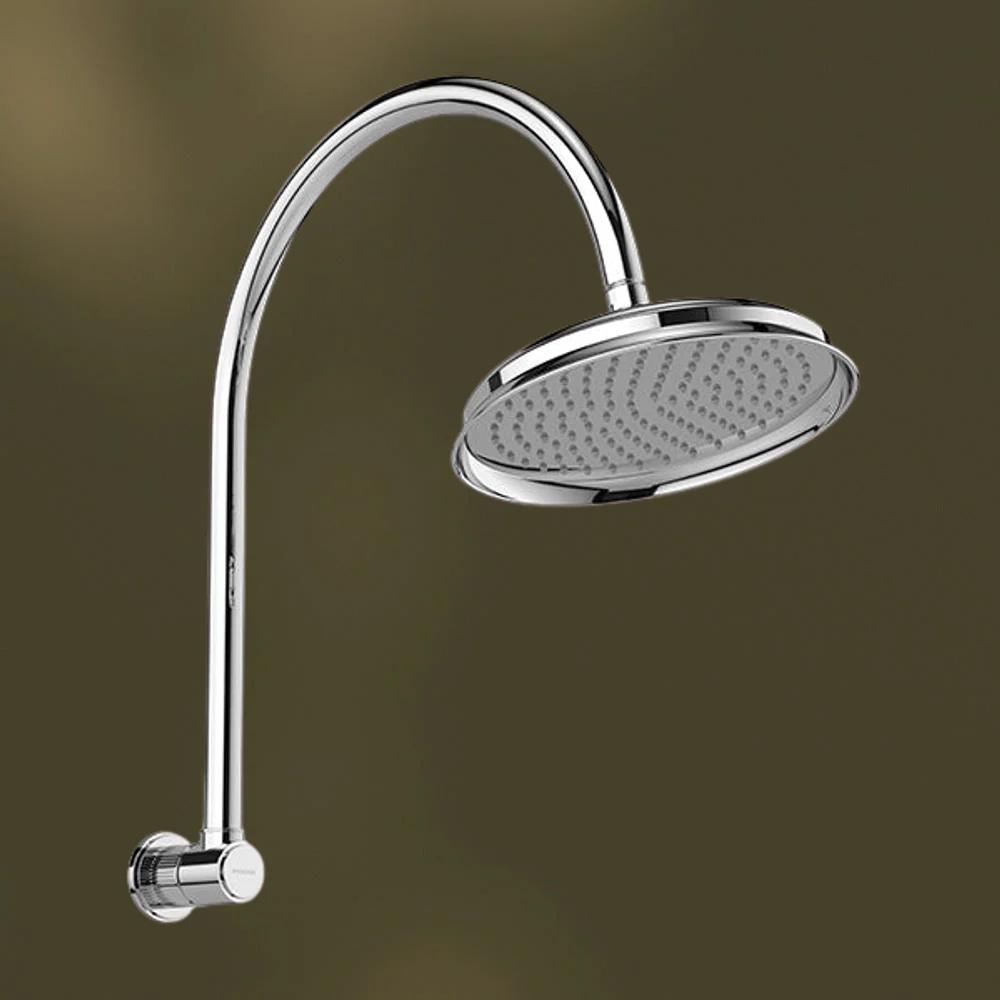 Phoenix Wiltern High-Rise Shower Arm and Rose Chrome - Image 2