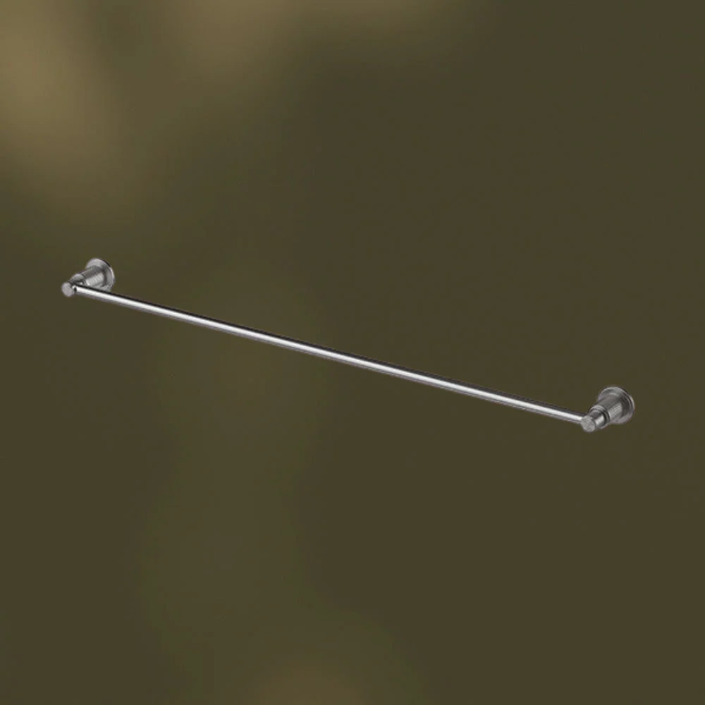 Phoenix Wiltern Single Towel Rail 800mm Brushed Carbon - Image 2