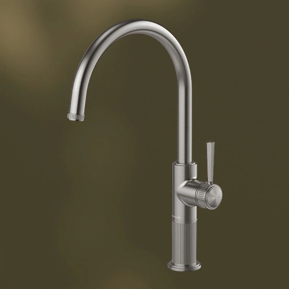 Phoenix Wiltern Sink Mixer Brushed Carbon - Image 2