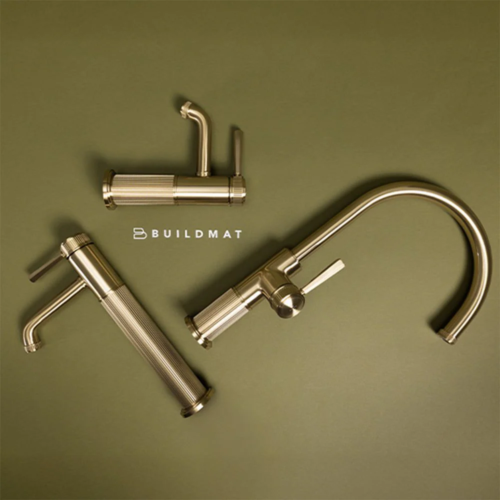 Phoenix Wiltern Sink Mixer Brushed Gold - Image 5