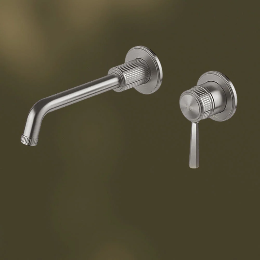 Phoenix Wiltern SwitchMix Wall Basin/Bath Mixer Set (Fit-Off Kit) Brushed Carbon - Image 2