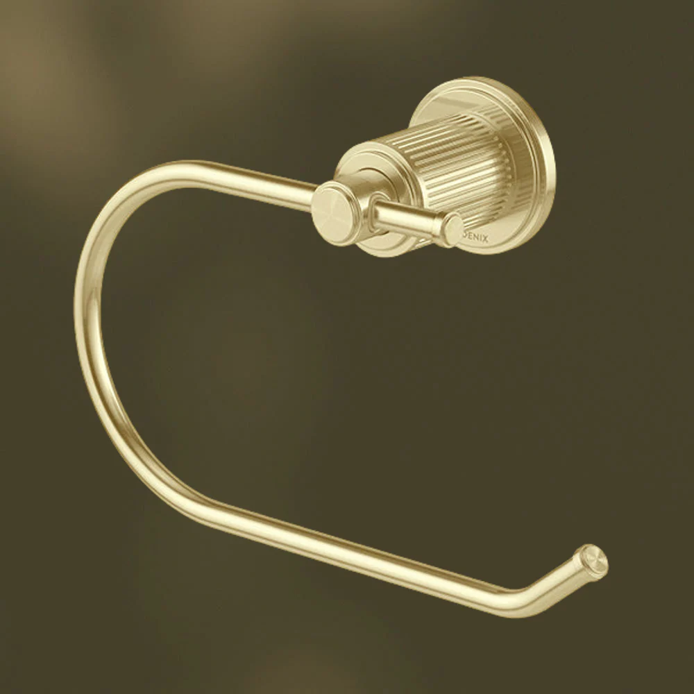 Phoenix Wiltern Toilet Roll Holder Brushed Gold - Image 2