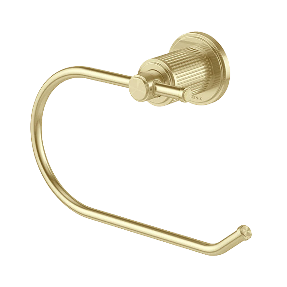 Phoenix Wiltern Toilet Roll Holder Brushed Gold - Image 3