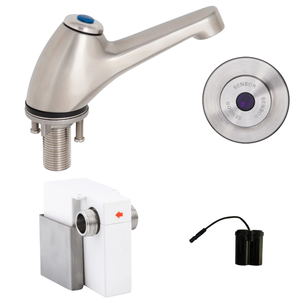 3monkeez Pillar Tap with Wall-Mount Sensor Battery Operated - Image 3
