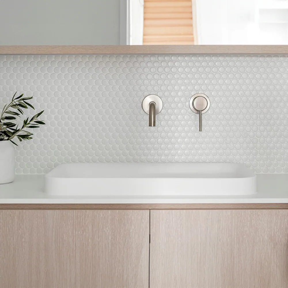 ADP Pride Matte White Semi-Inset Basin - Image 4