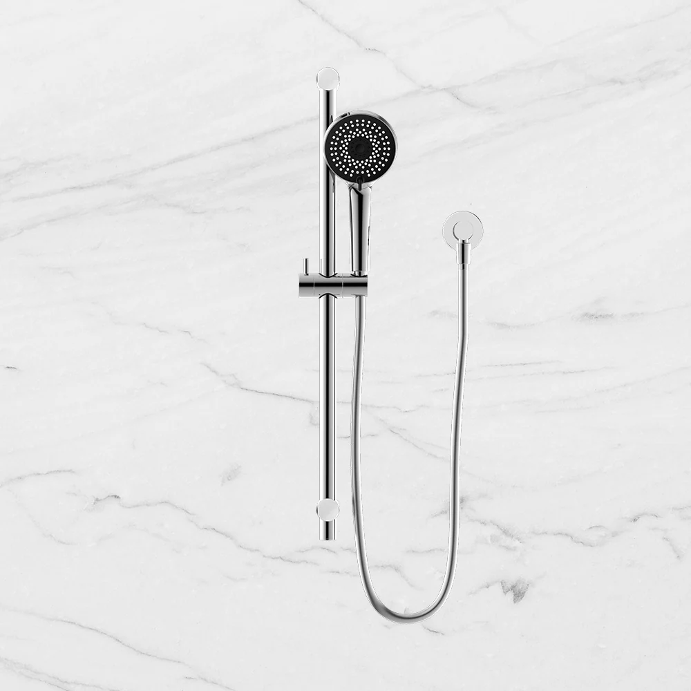 Nero Round Metal Project Rail Shower Chrome - Image 2