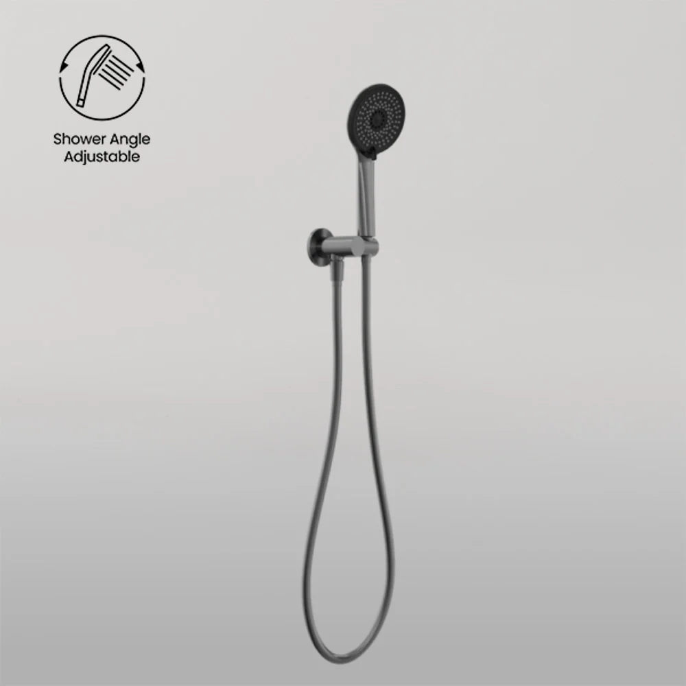 Nero Project Round Shower On Bracket 4 Star Rating Gun Metal - Image 2