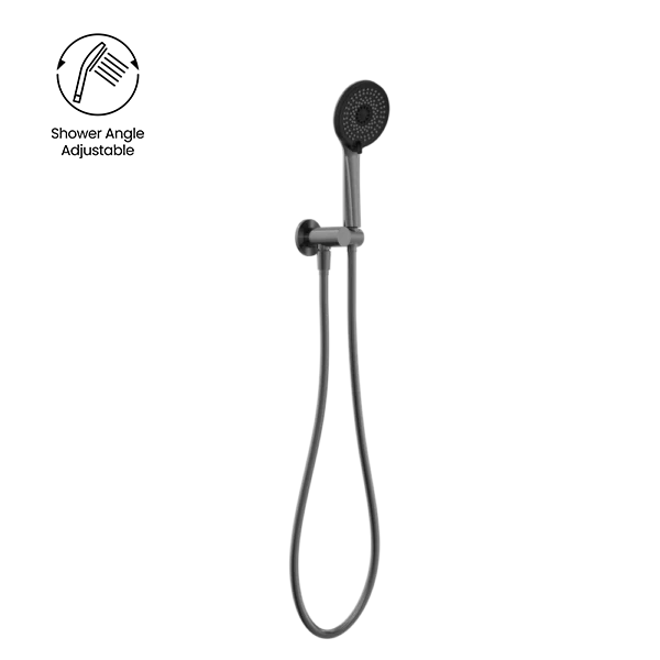 Nero Project Round Shower On Bracket 4 Star Rating Gun Metal - Image 3