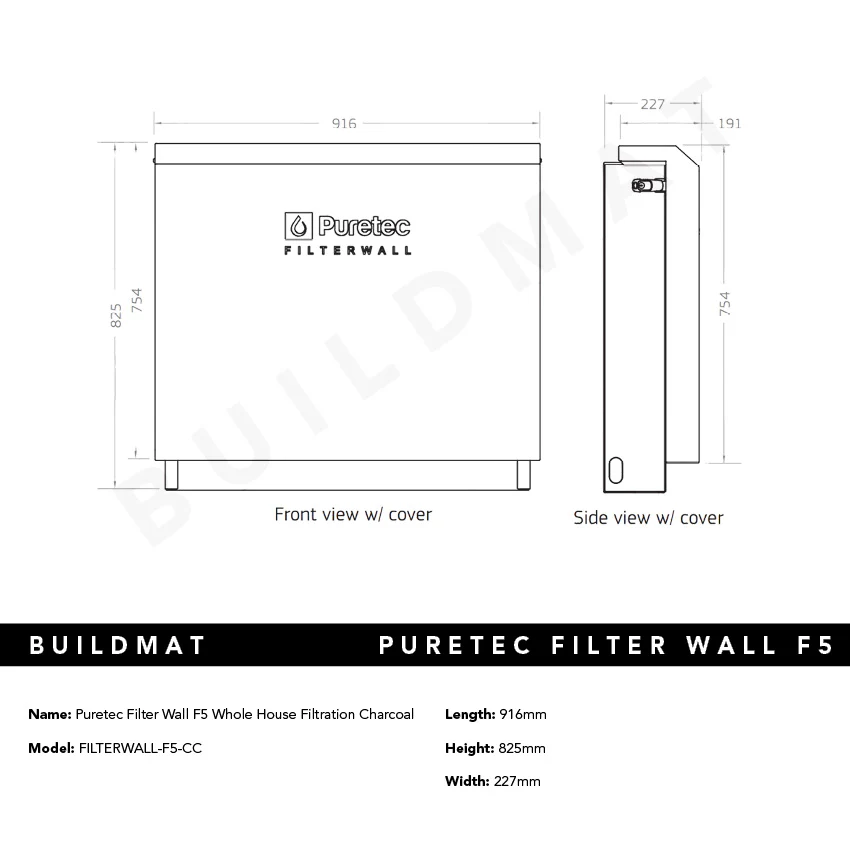 Puretec Filter Wall F5 Whole House Filtration Charcoal - Image 5