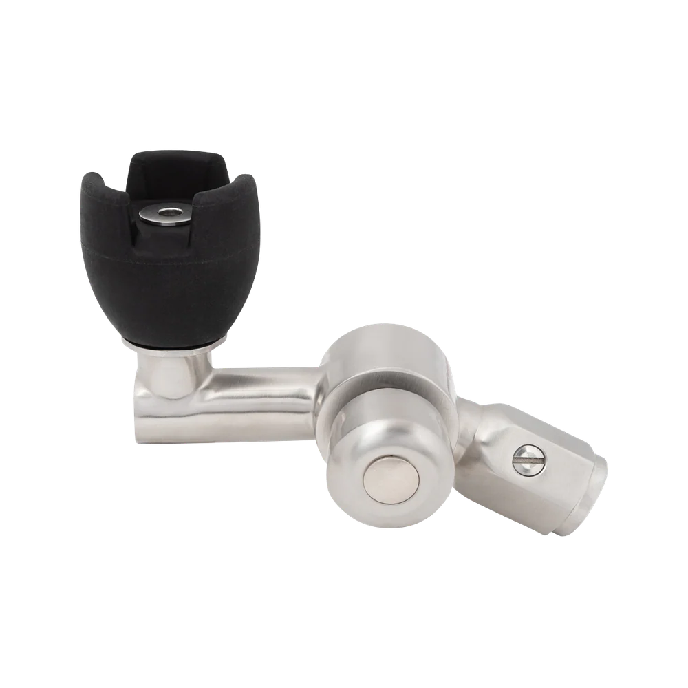 3monkeez Push Button 45 Degree  Bubbler With Silicone Mouthguard - Image 3