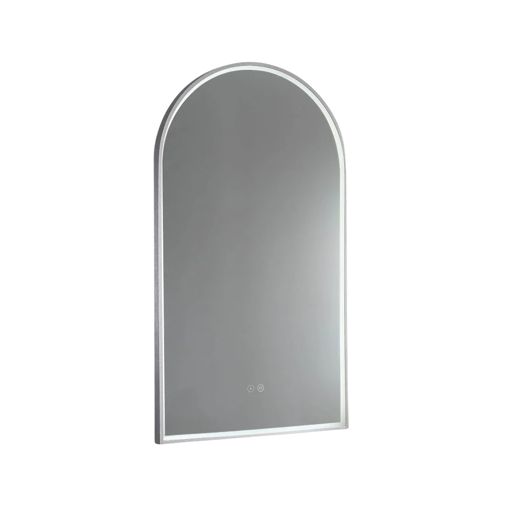 Remer Arch LED Mirror 500mm Brits Nickel