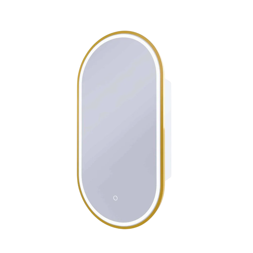 Remer Capsule LED Shaving Cabinet Nordic Gold - Image 3