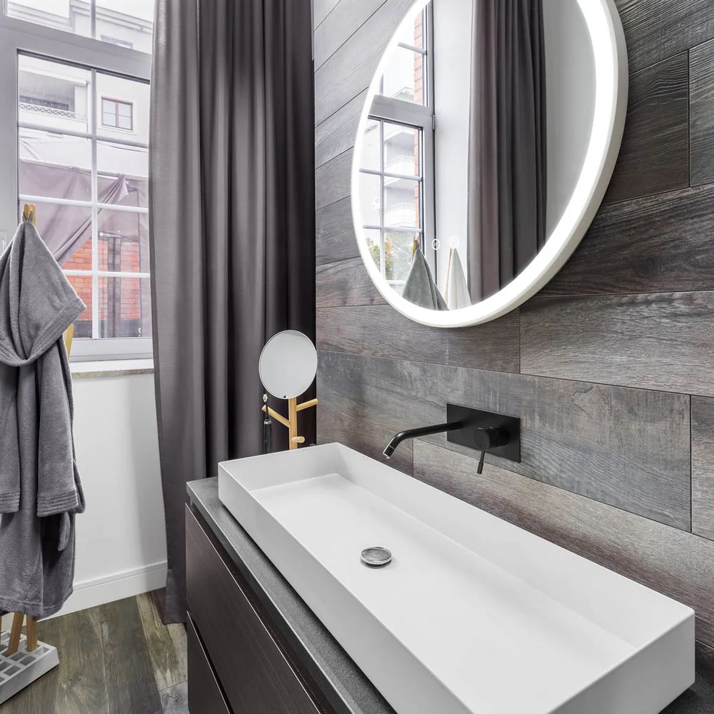 Remer Eclipse LED Mirror 600mm Milano White