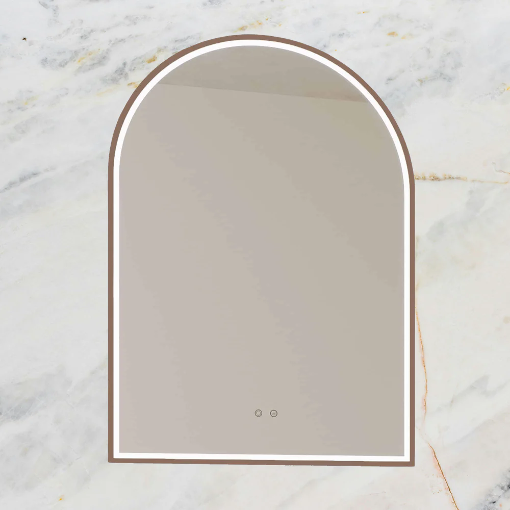 Remer Great Arch LED Mirror 700mm Cuban Bronze - Image 2