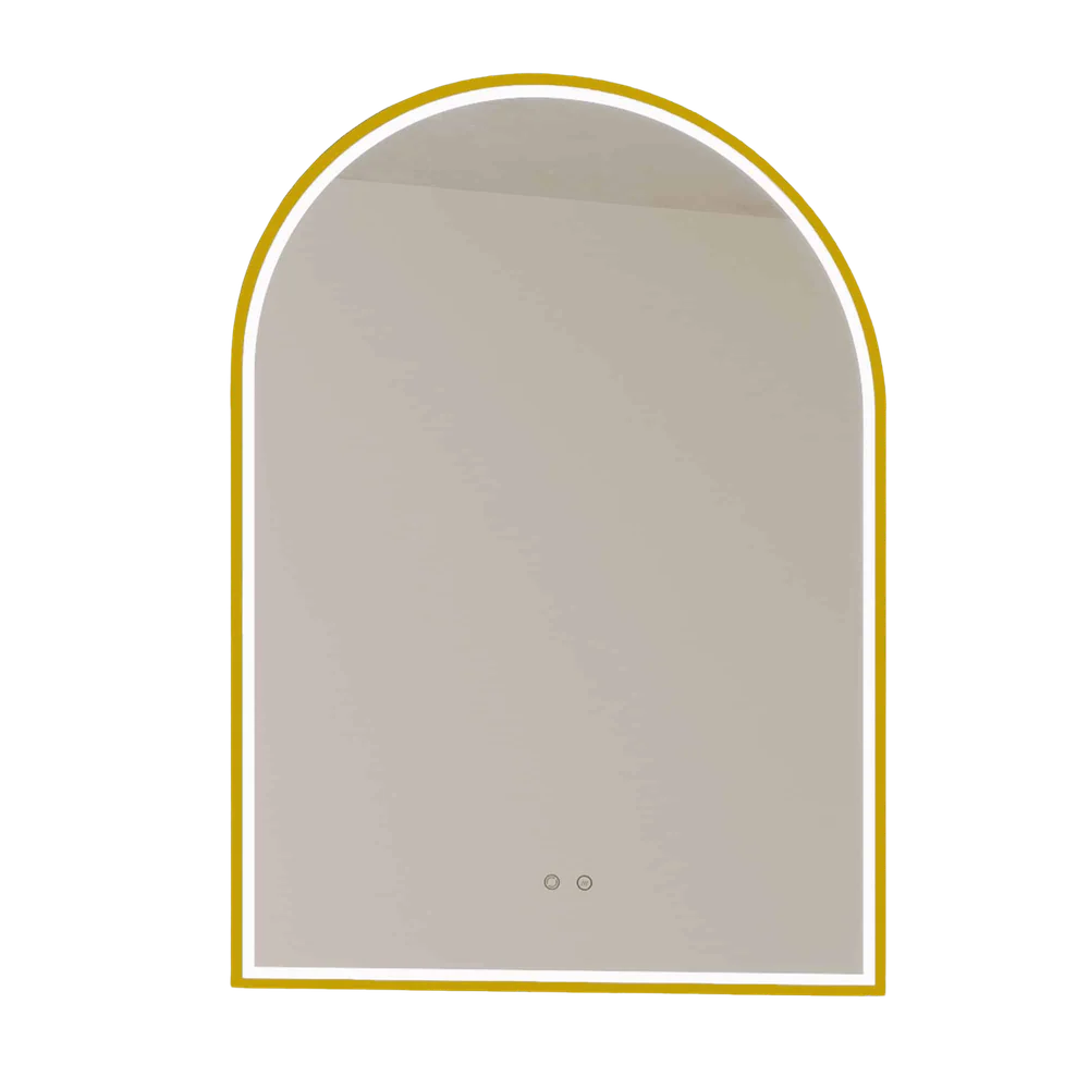 Remer Great Arch LED Mirror 700mm Nordic Gold - Image 3