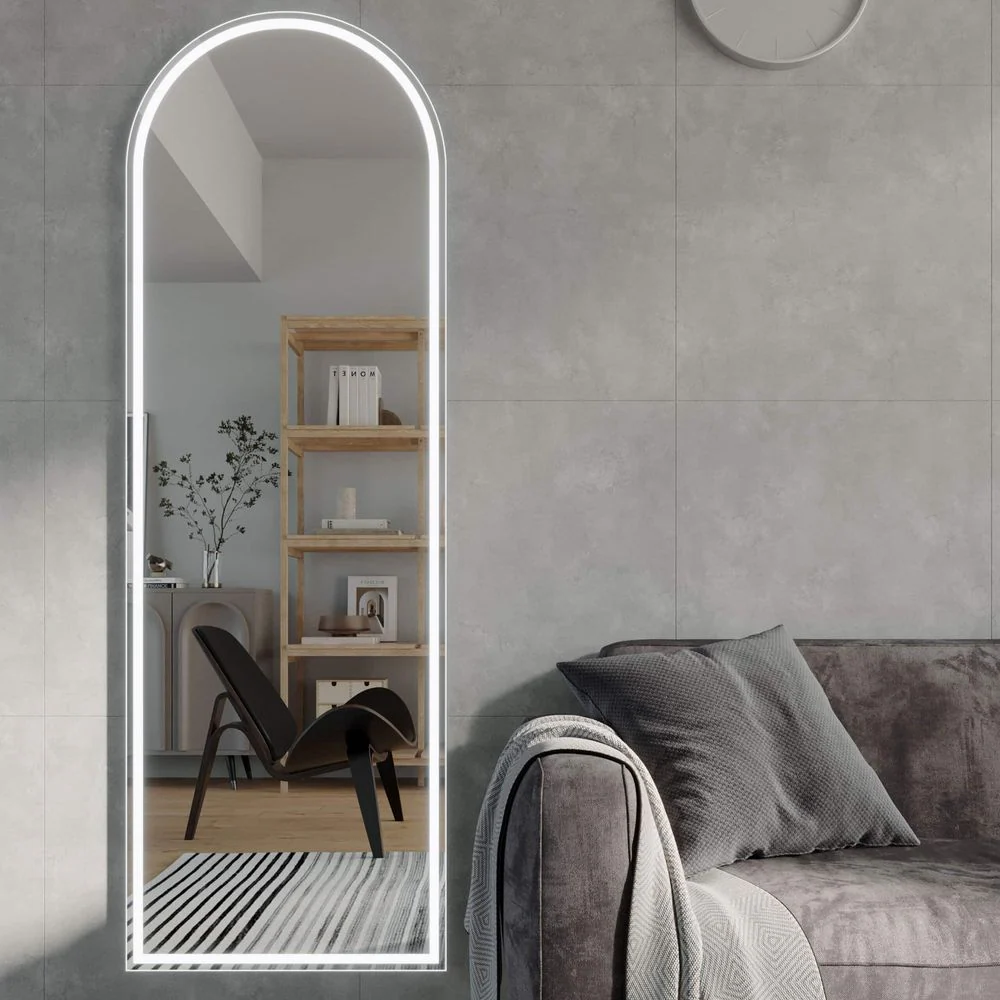 Remer Great Great Arch LED Mirror 1800mm Manhattan Black - Image 2