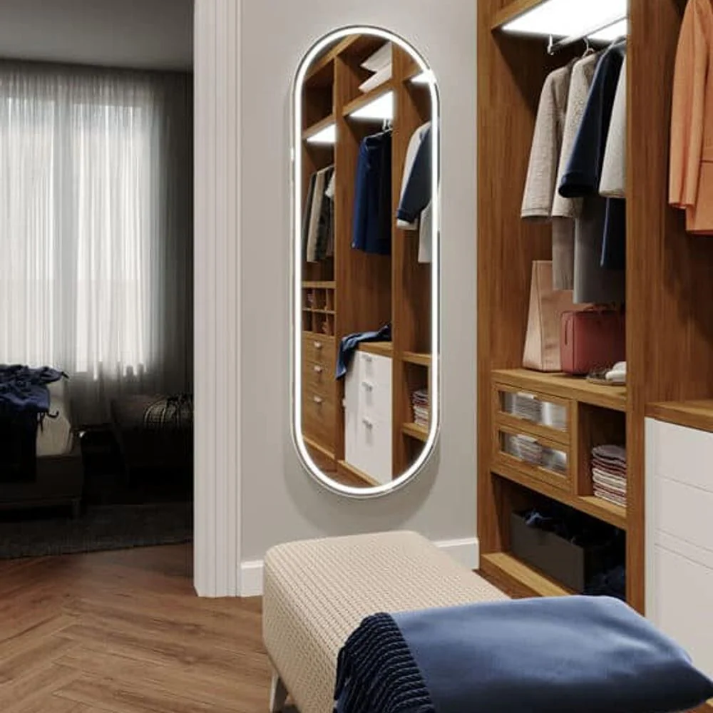 Remer Great Great Gatsby LED Mirror 1800mm Milano White - Image 2