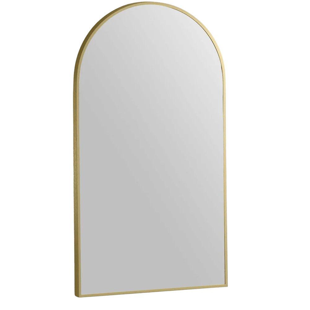 Remer Modern Arch Wall Mirror 510mm Nordic Gold - Image 3