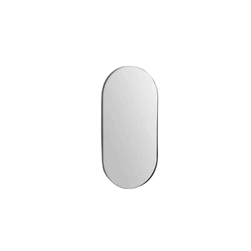 Remer Modern Oblong Mirror 910mm Brits Nickel