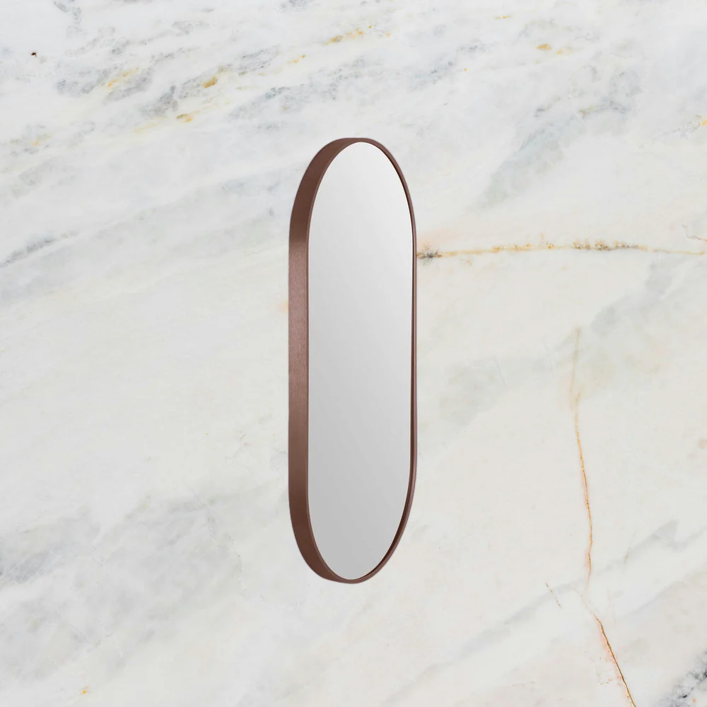 Remer Modern Oblong Mirror 910mm Cuban Bronze - Image 2
