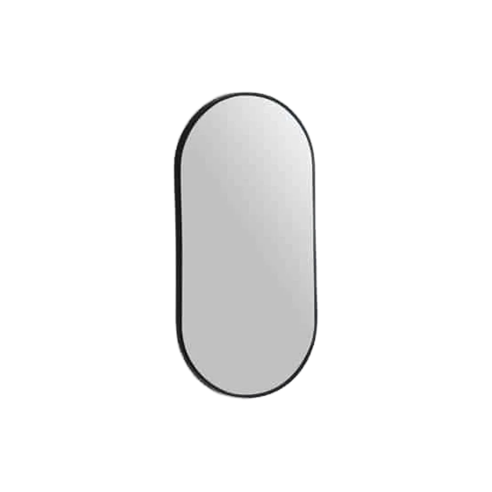 Remer Modern Oblong Mirror 910mm Manhattan Black