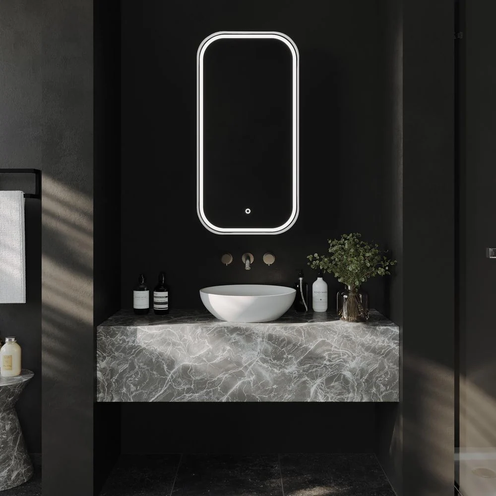 Remer Piazza LED Shaving Cabinet Milano White