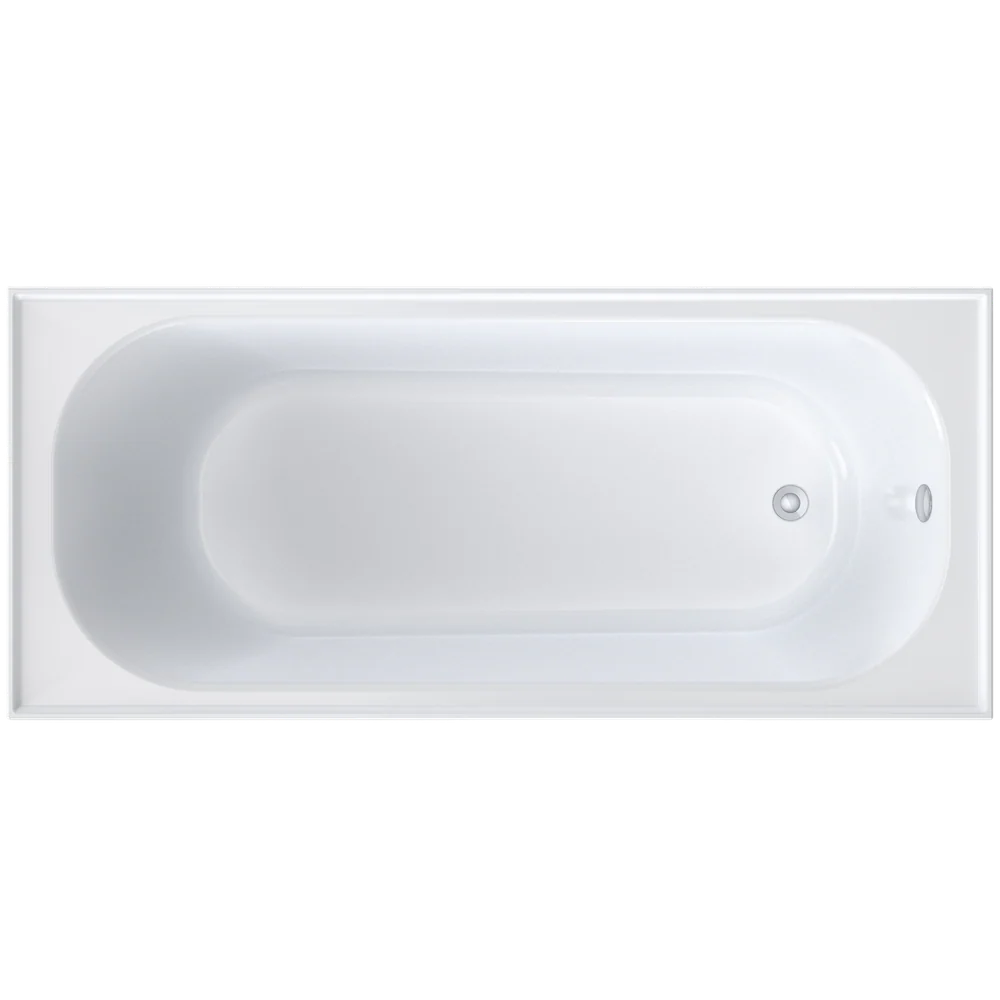 Caroma Round Bath 1675 With Overflow White - Image 3