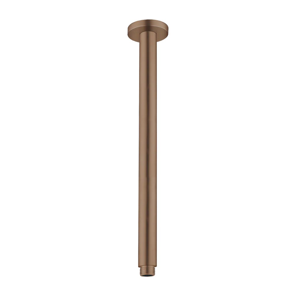 Nero Round Ceiling Arm 150mm Length Brushed Bronze