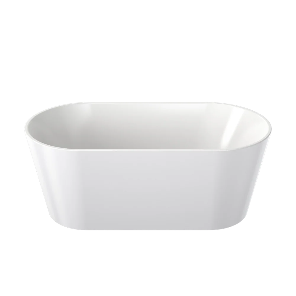 Caroma Round Freestanding Bath 1400 No Overflow White - Image 3