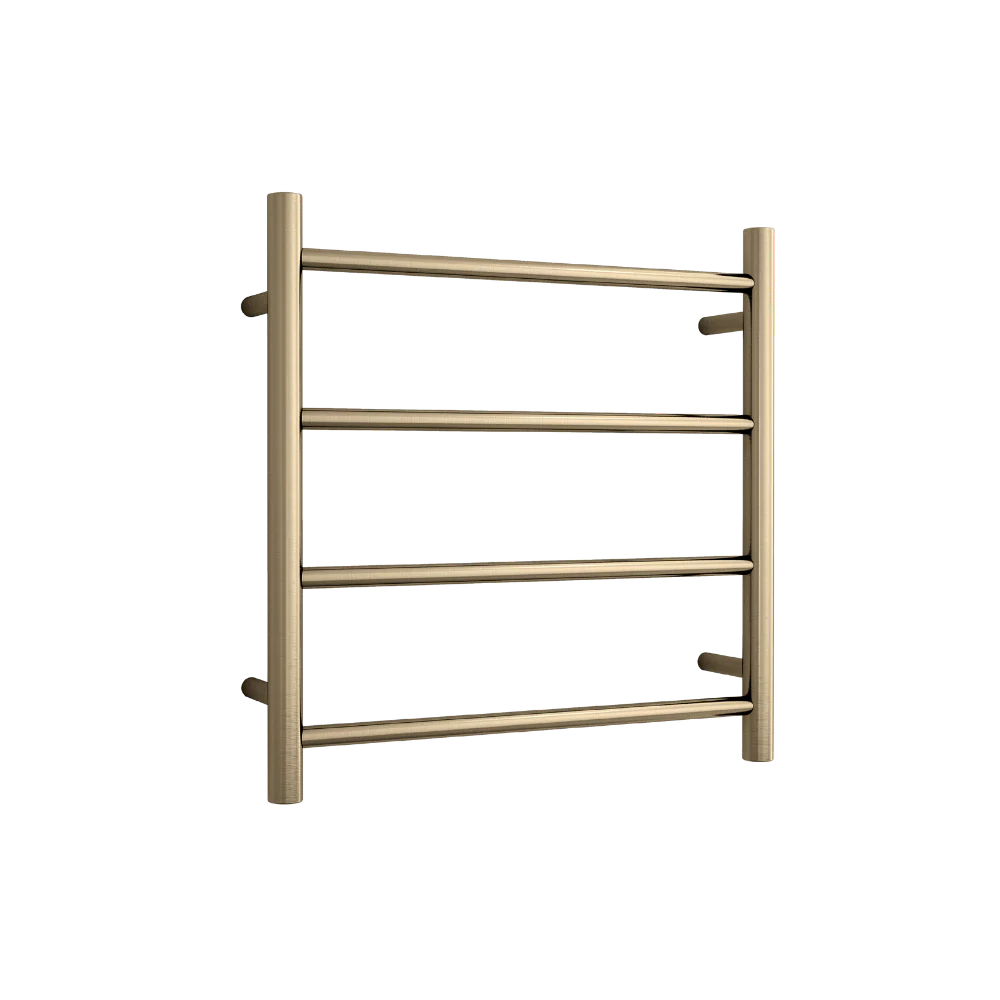 Thermogroup Round Ladder Heated Towel Rail Brushed Brass Gold