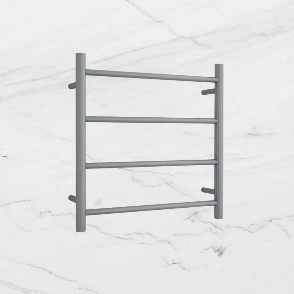 Thermogroup Round Ladder Heated Towel Rail Brushed Gunmetal - Image 2