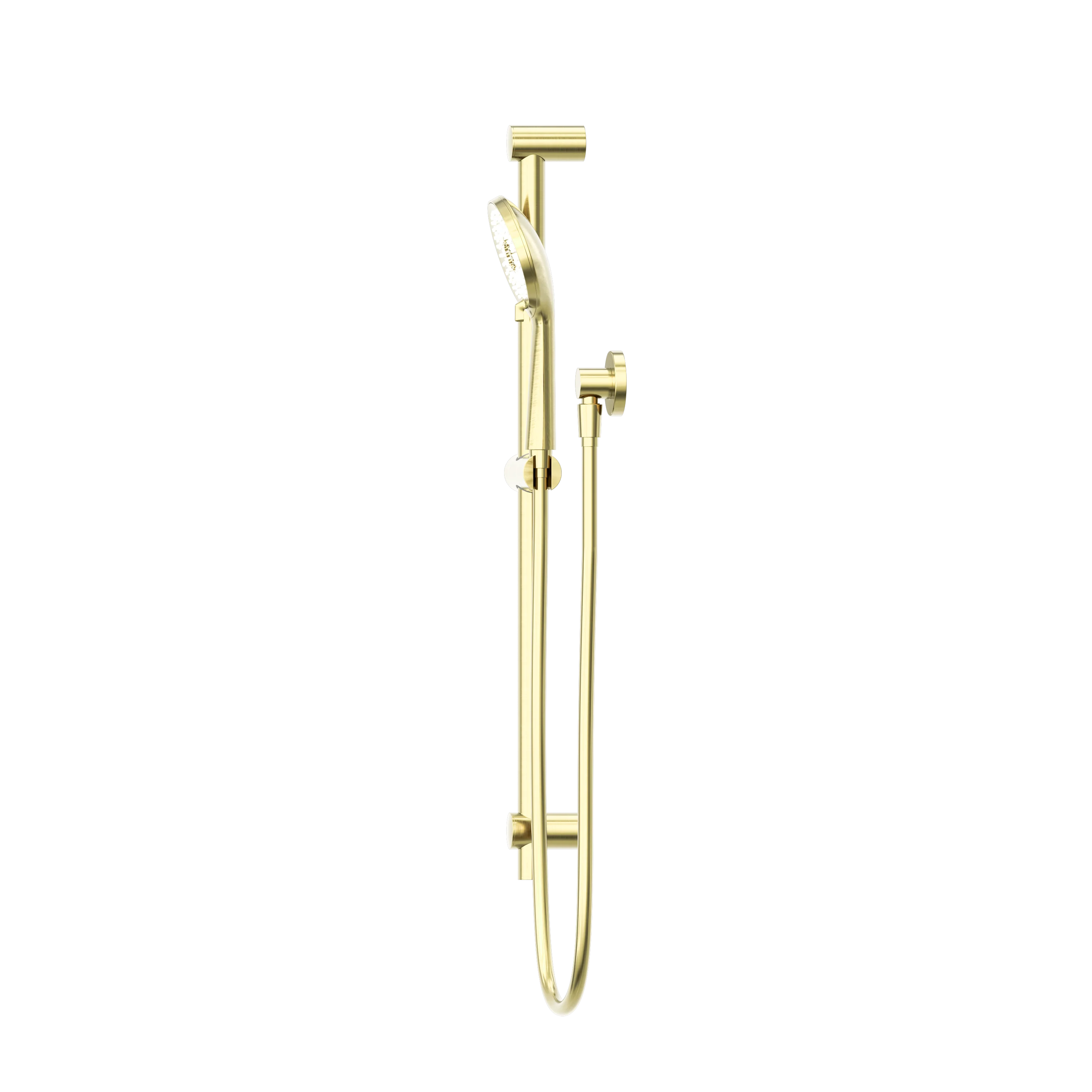 Nero Round Metal Project Rail Shower Brushed Gold - Image 4