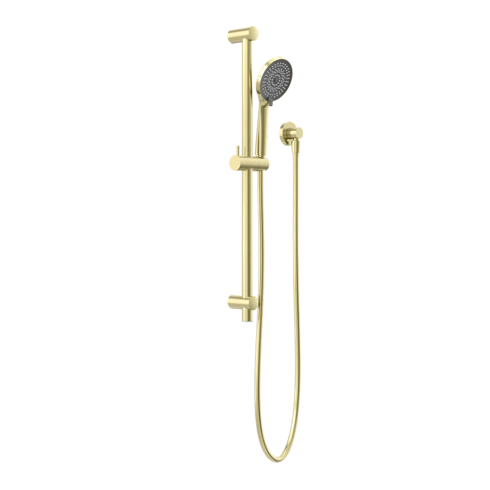 Nero Round Metal Project Shower Rail 4 Star Rating Brushed Gold