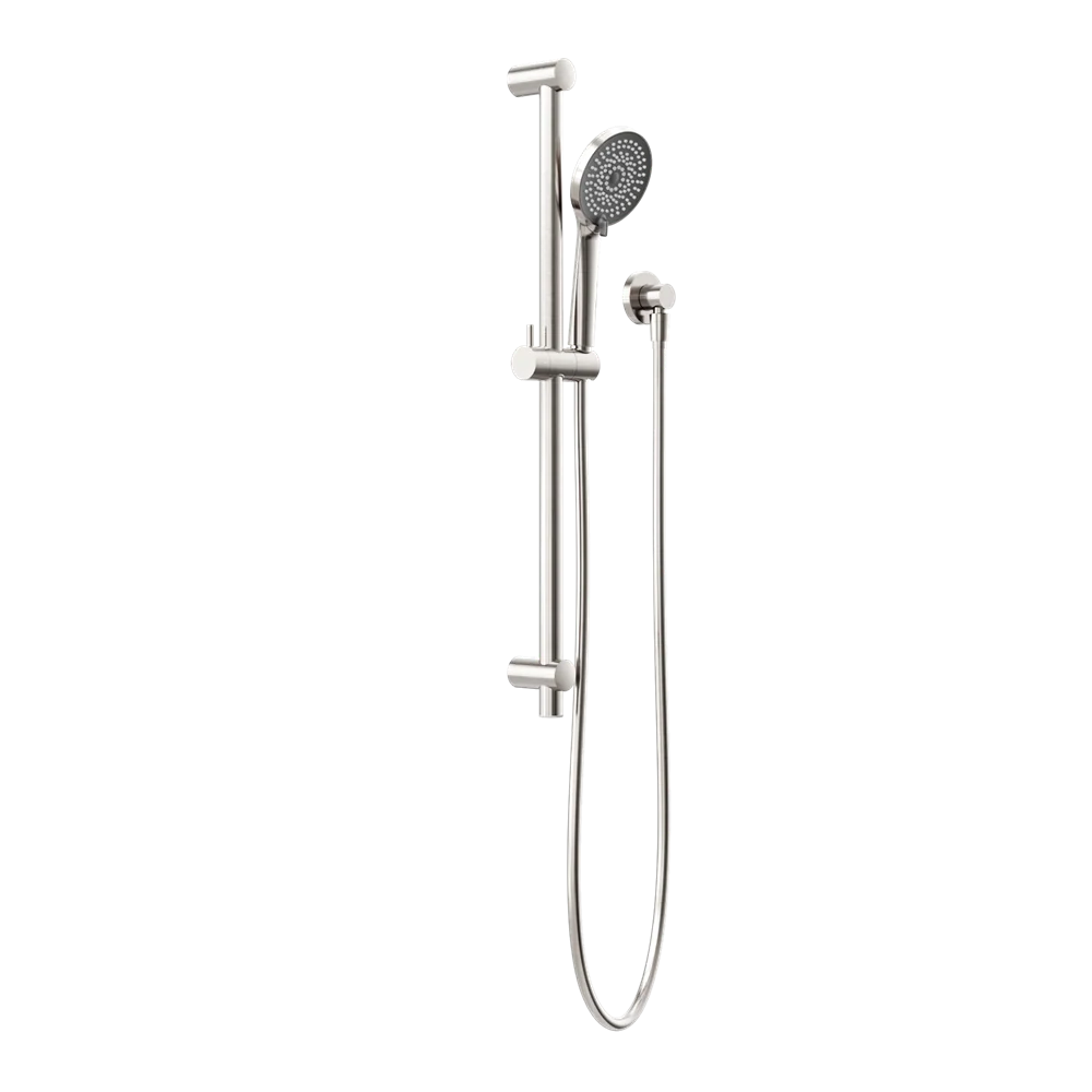 Nero Round Metal Project Shower Rail 4 Star Rating Brushed Nickel