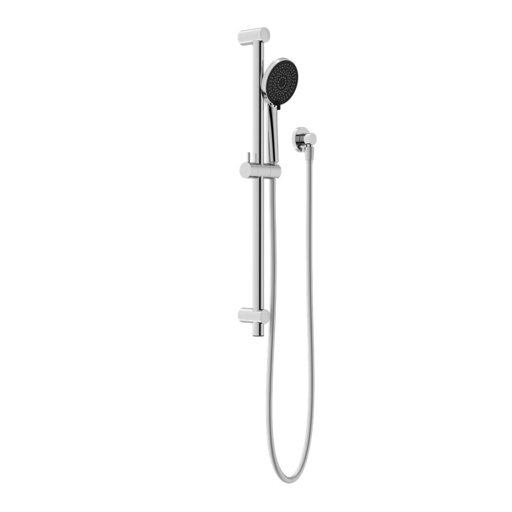 Nero Round Metal Project Shower Rail 4 Star Rating Chrome - Image 3