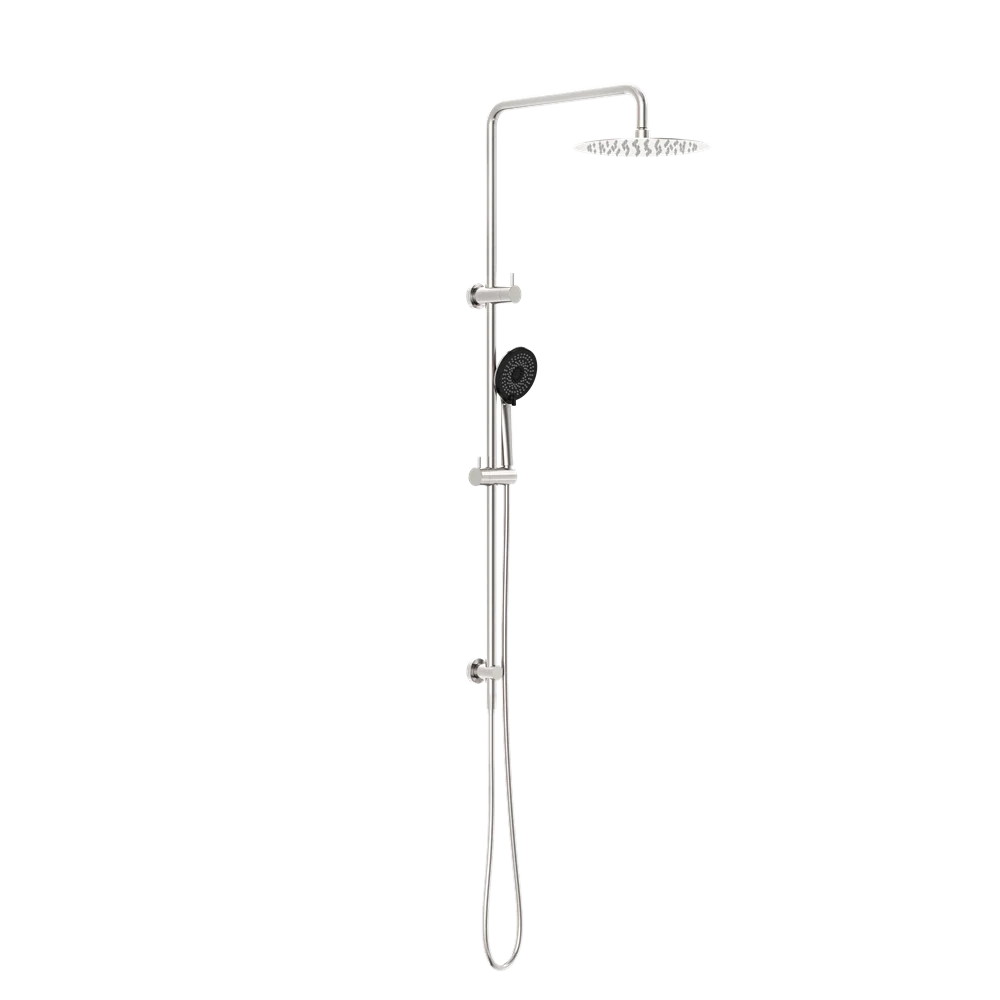 Nero Round Project Twin Shower 4 Star Rating Brushed Nickel - Image 3