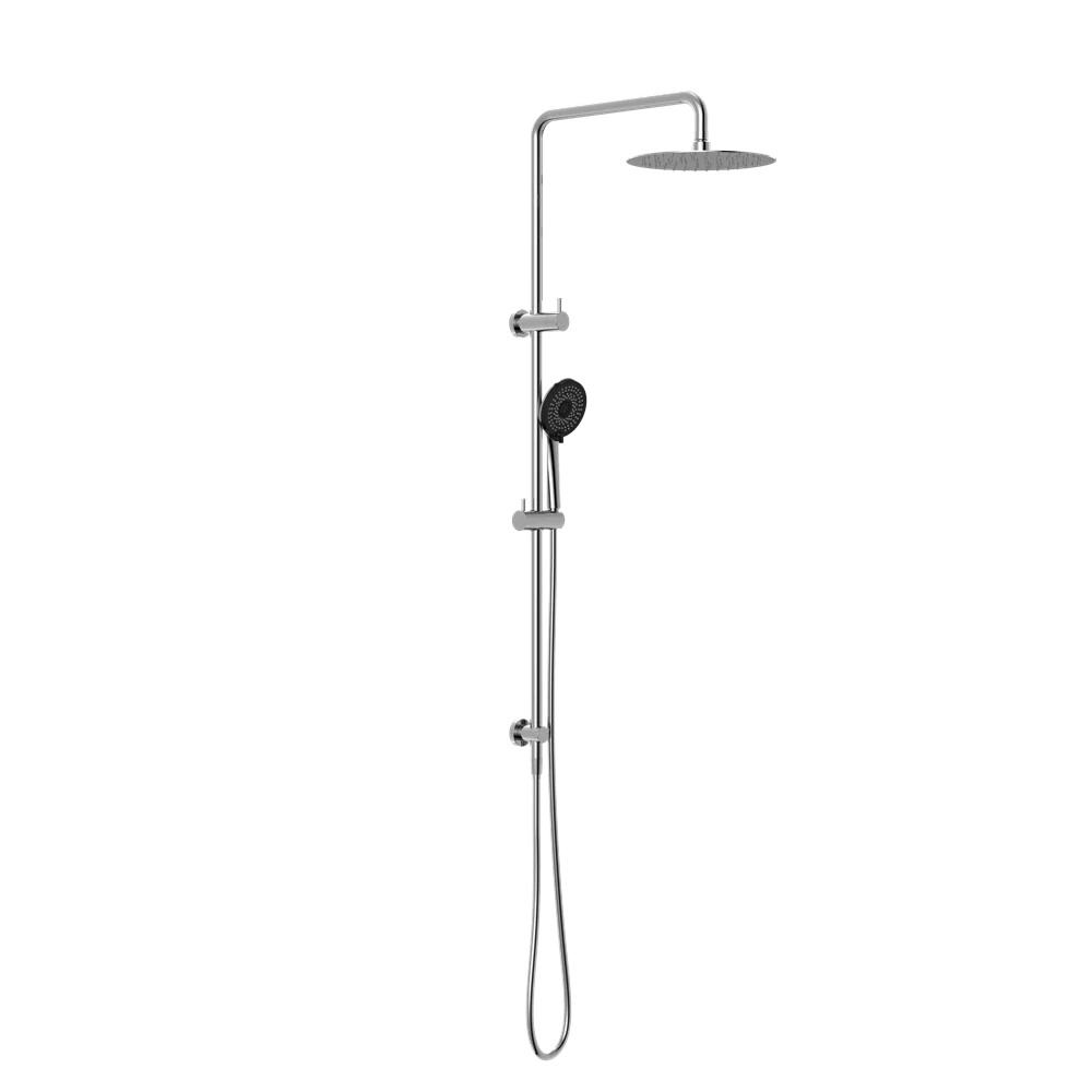 Nero Round Project Twin Shower 4 Star Rating Chrome - Image 3