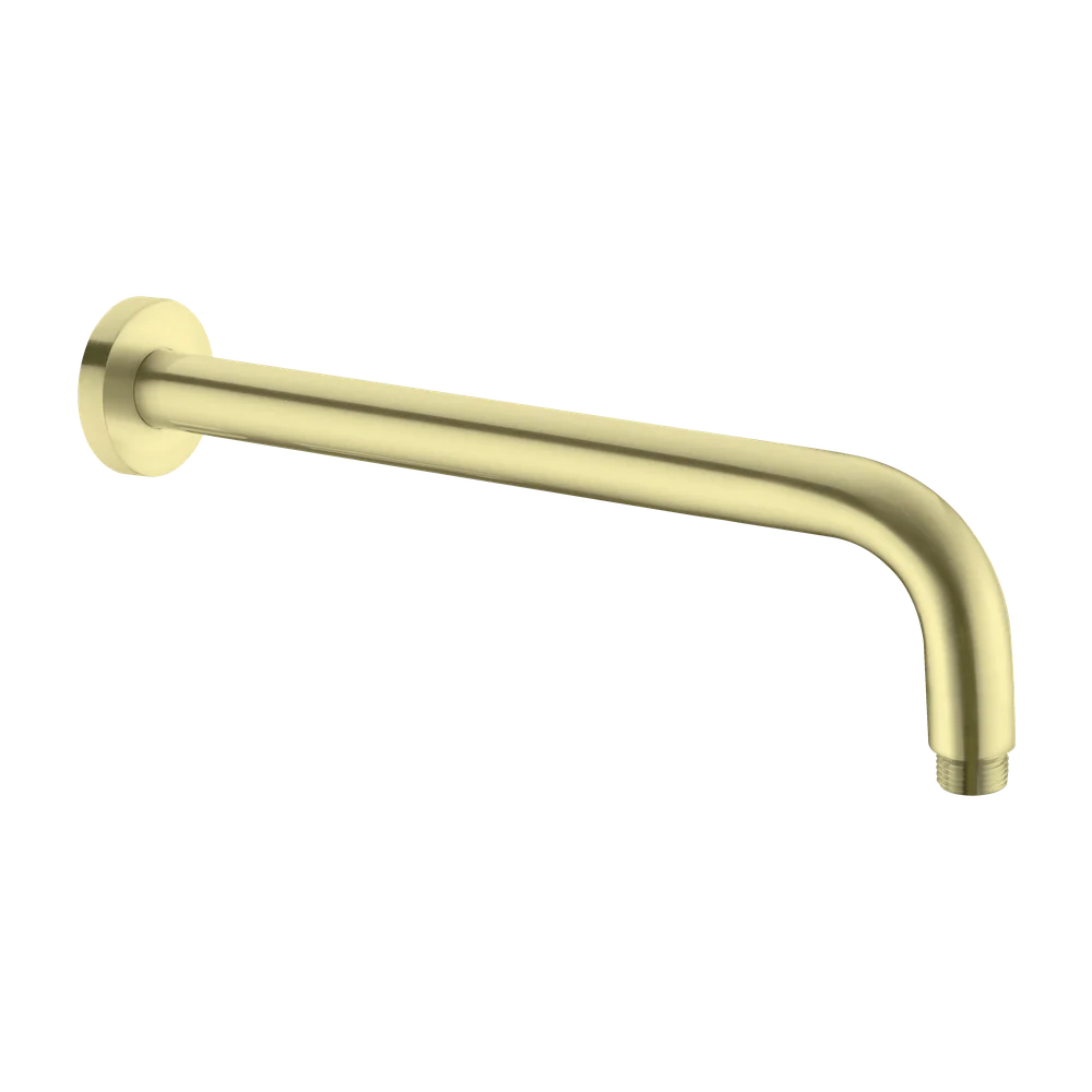 Nero Round Shower Arm 500mm Length Brushed Gold - Image 3