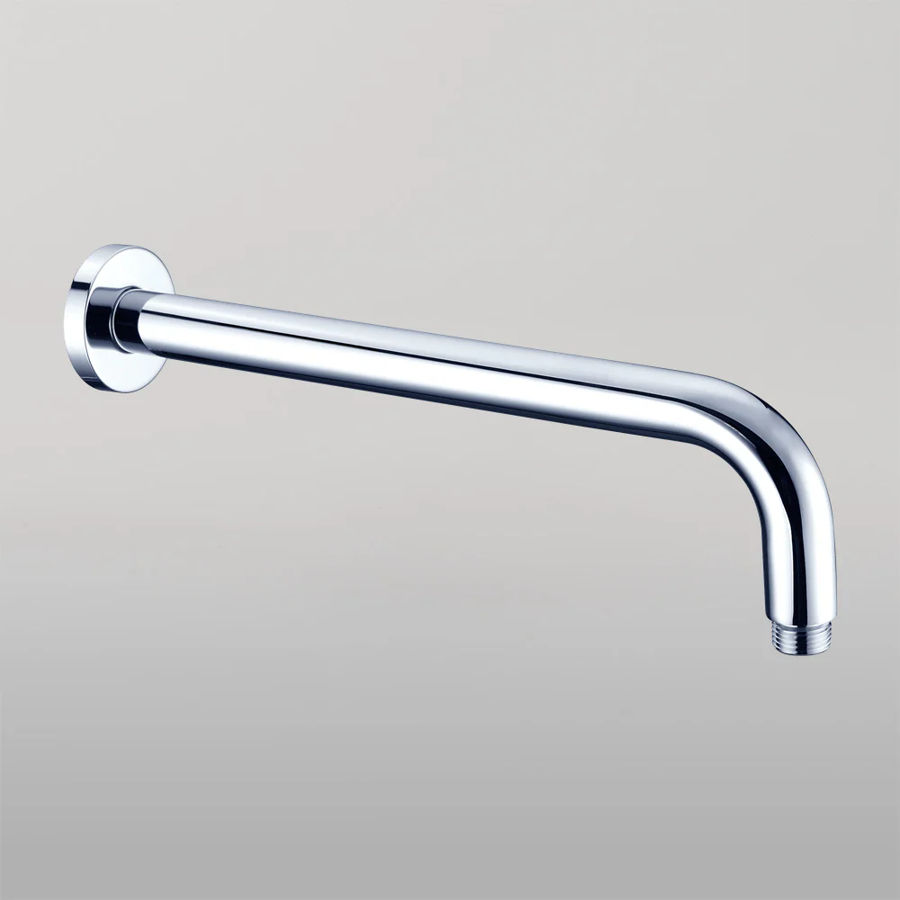 Nero Round Shower Arm 500mm Length Chrome - Image 2