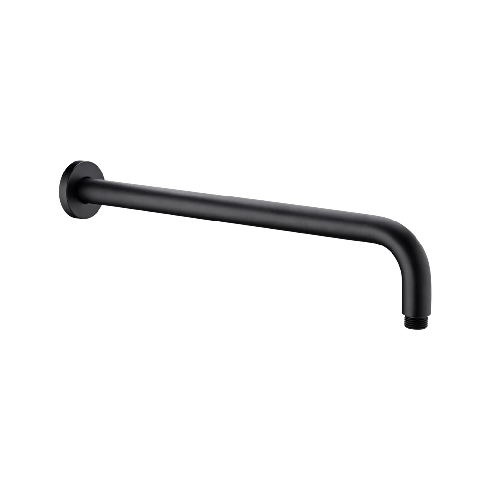Nero Round Shower Arm 500mm Length Matte Black - Image 3